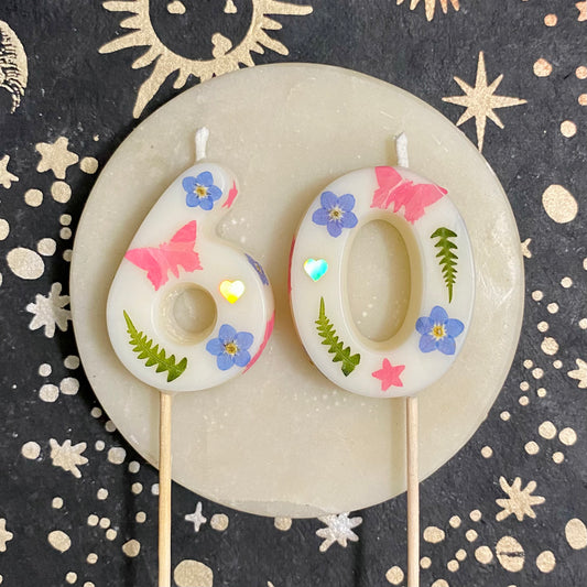 MTO ✿ Garden Party Birthday Candle Numbers